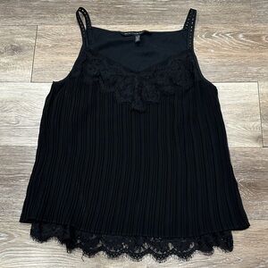 White House Black Market Black Lace Camisole